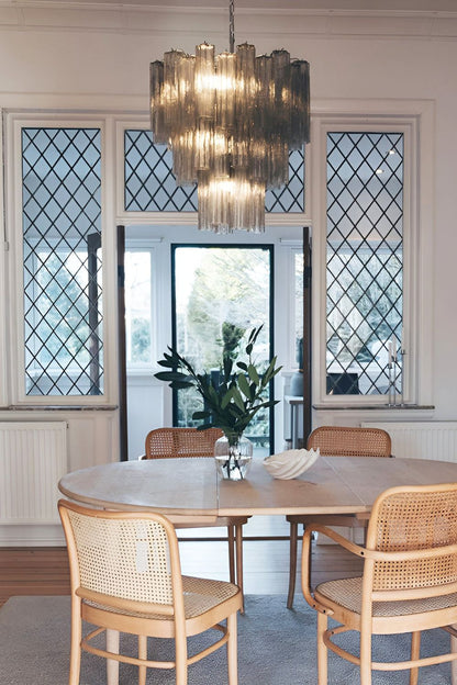 Smoked three-tier Art chandelier - view 3 | everlamps