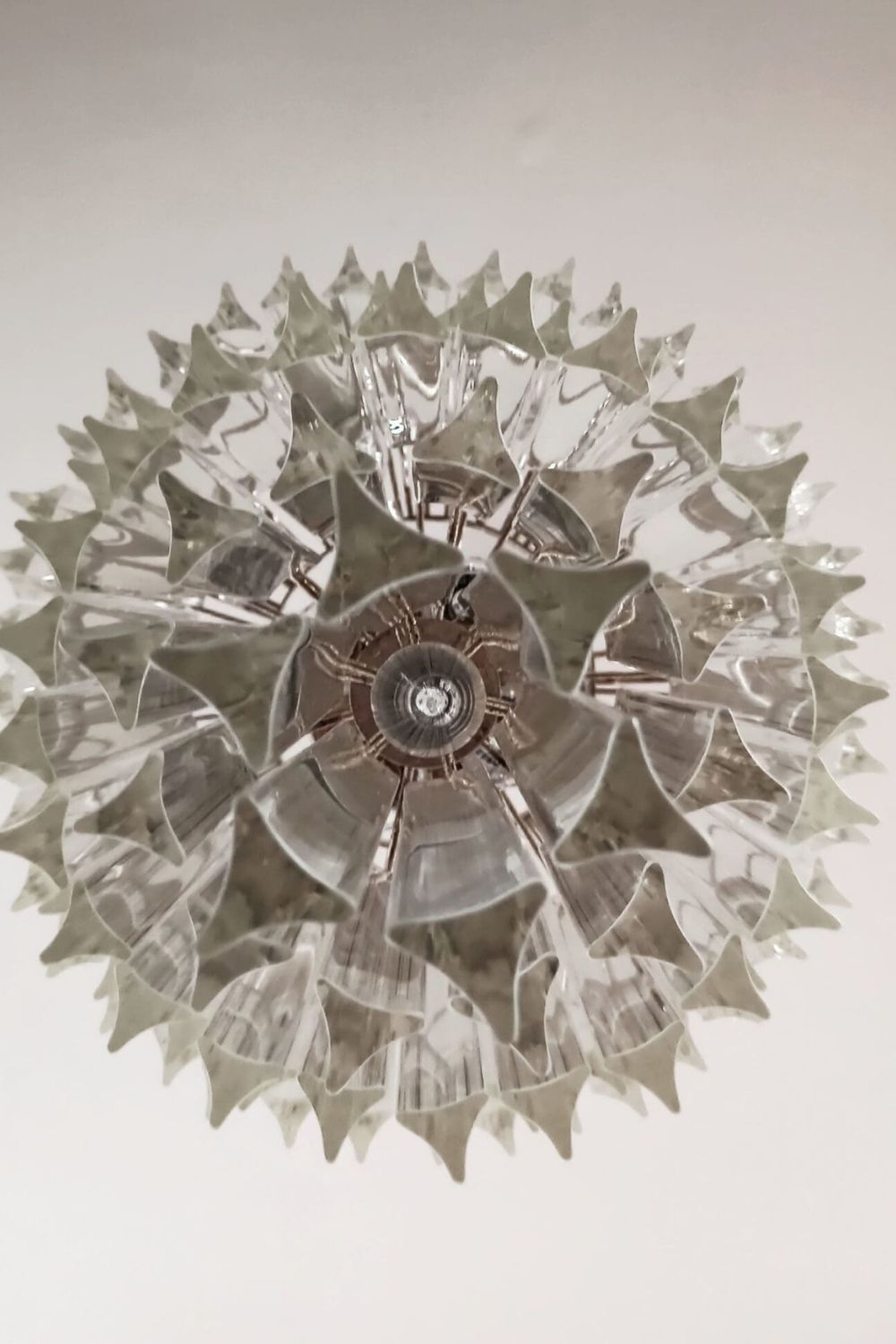 Transparent Art Glass Prism Tiered Chandelier - view 9 | everlamps