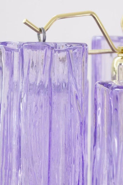Italian Art Style Purple Tronchi Chandelier - view 13 | everlamps