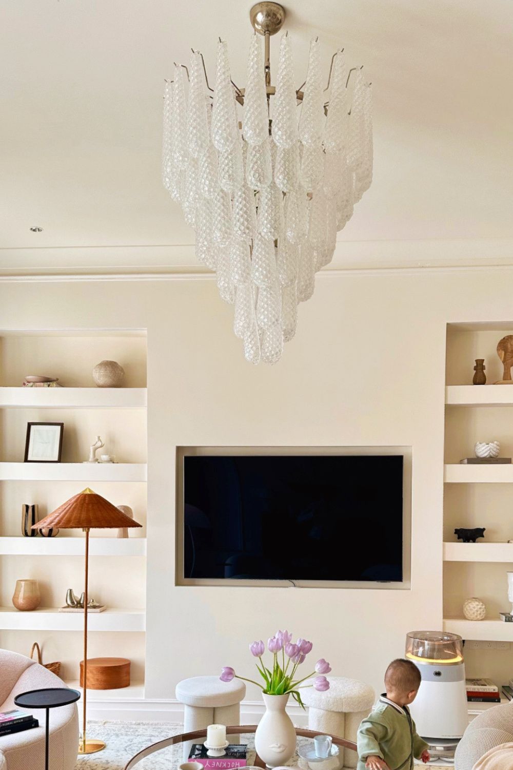 Murano Honeycomb Glass Chandelier - everlamps