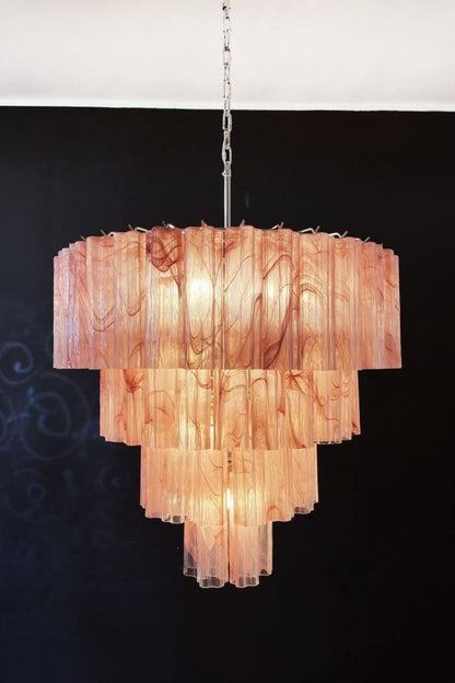 Art red cloud glass multi-layer chandelier - view 4 | everlamps