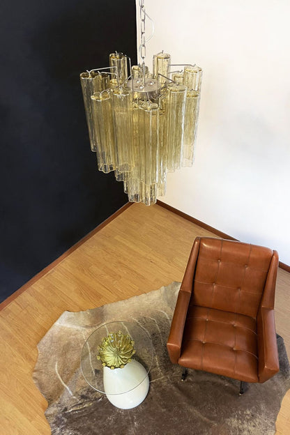 Amber Art Crystal Tube Chandelier - view 6 | everlamps