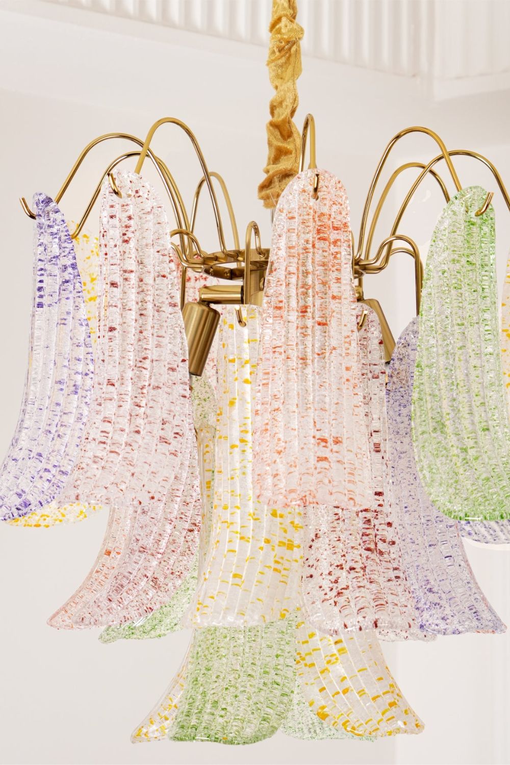 Mazzega Art colorful glass chandelier - view 9 | everlamps