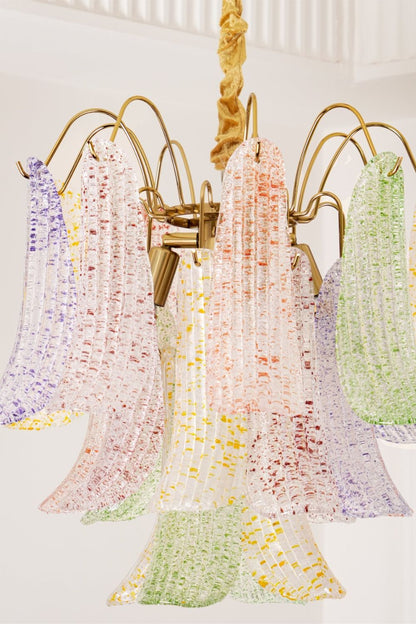 Mazzega Art colorful glass chandelier - view 9 | everlamps