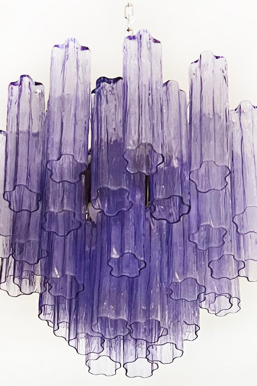 Amethyst Art Glass Pendant Chandelier - view 10 | everlamps