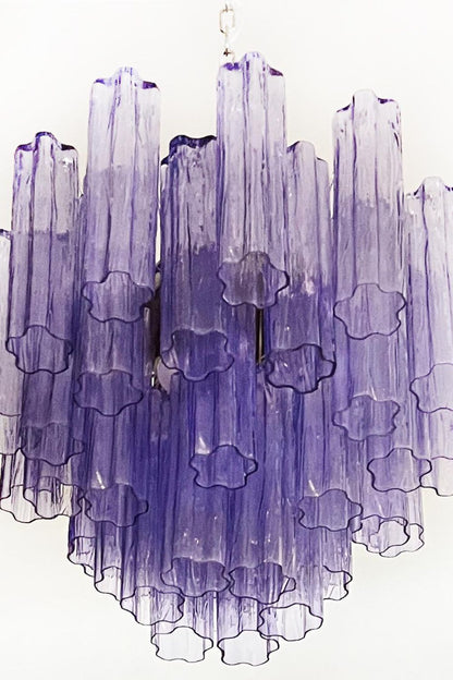 Amethyst Art Glass Pendant Chandelier - view 10 | everlamps