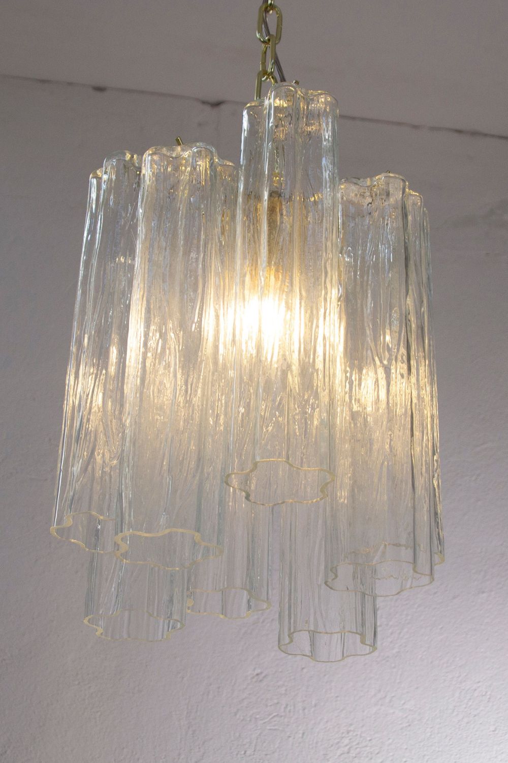 Vintage Art Glass Tronchi Pendant Light - view 7 | everlamps