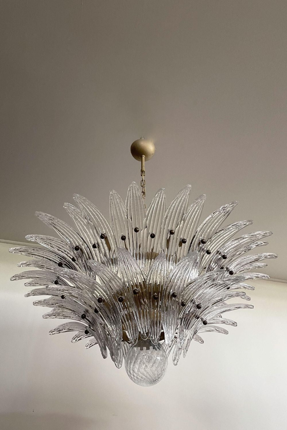 Original Art Palmette Crystal Chandelier - view 8 | everlamps