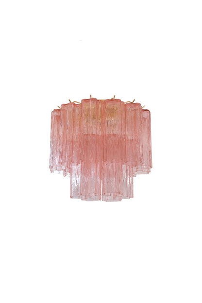 Vintage Pink Murano Tronchi Glass Ceiling Light | everlamps