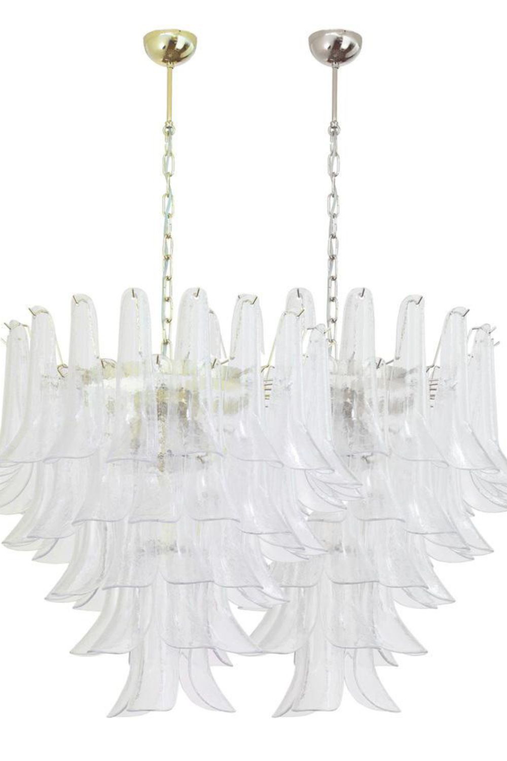 Art glass petal chandelier - view 5 | everlamps