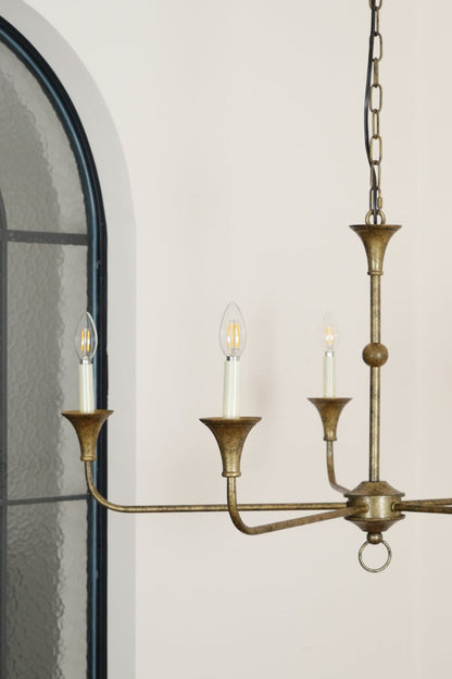 Rustic Vintage Cecil Chandelier - view 9 | everlamps