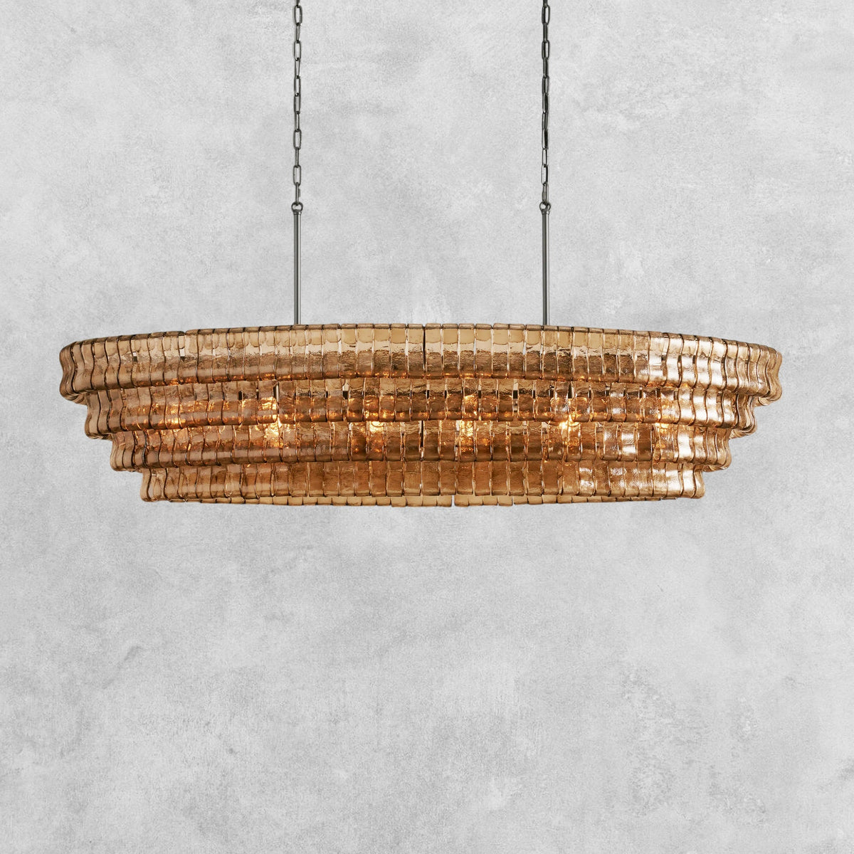 Ghiaccio Oval Chandelier