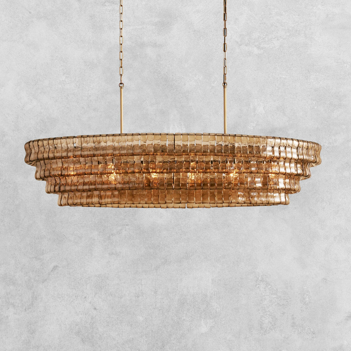 Ghiaccio Oval Chandelier