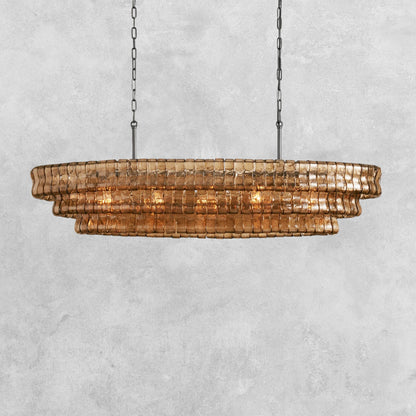 Ghiaccio Oval Chandelier