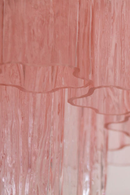 Vintage Pink Murano Tronchi Glass Ceiling Light - view 7 | everlamps