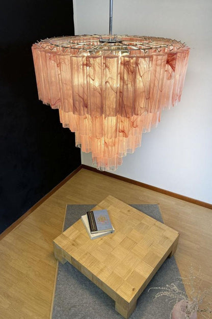 Art red cloud glass multi-layer chandelier - view 7 | everlamps