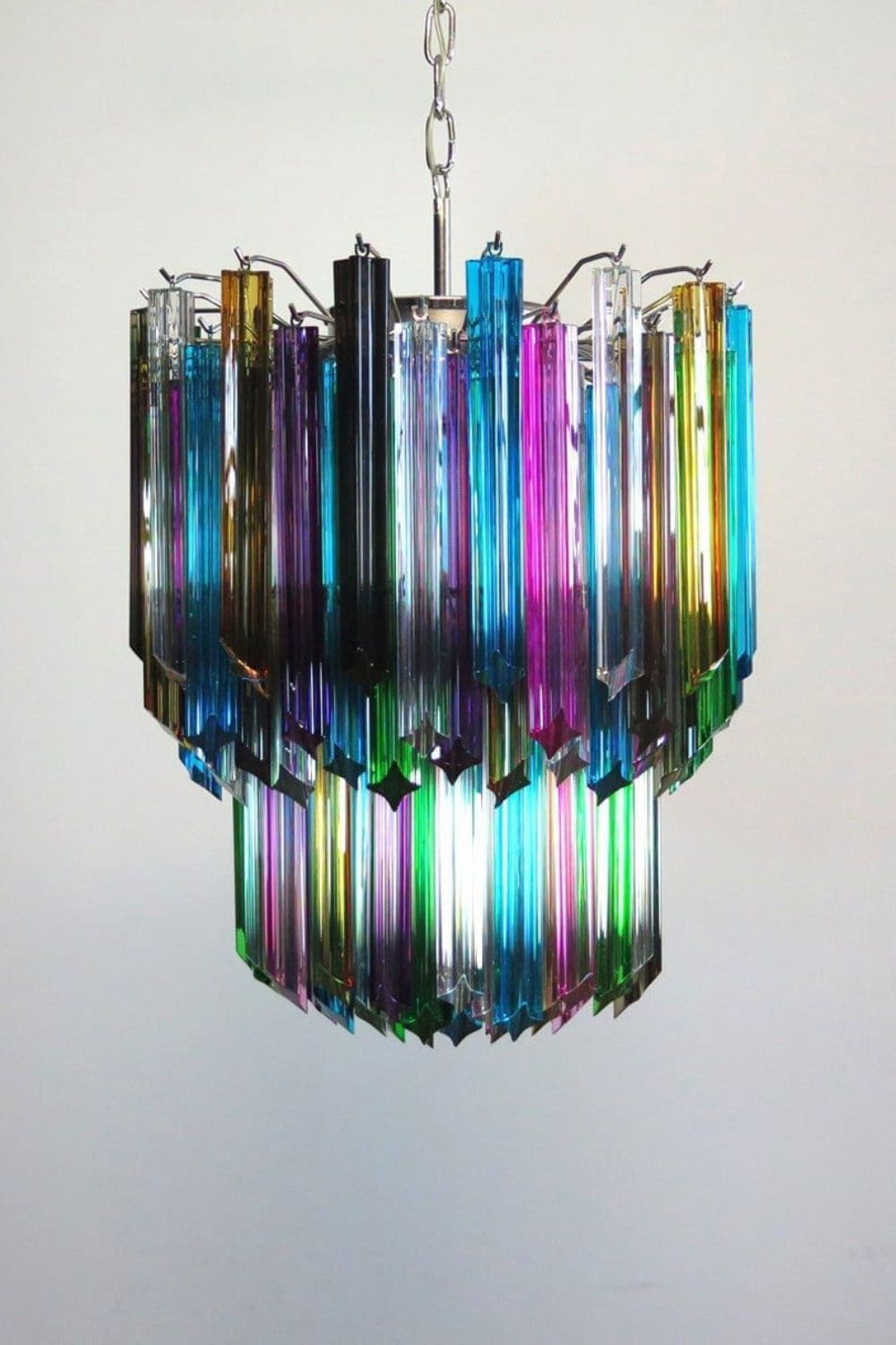 Quadridri Multicolor Prism Chandelier - view 6 | everlamps