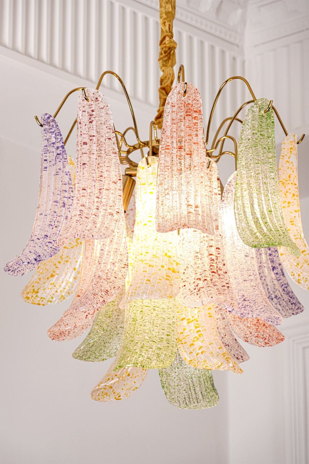 Mazzega Art colorful glass chandelier - view 8 | everlamps