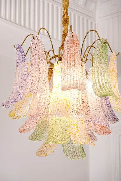 Mazzega Art colorful glass chandelier - view 8 | everlamps