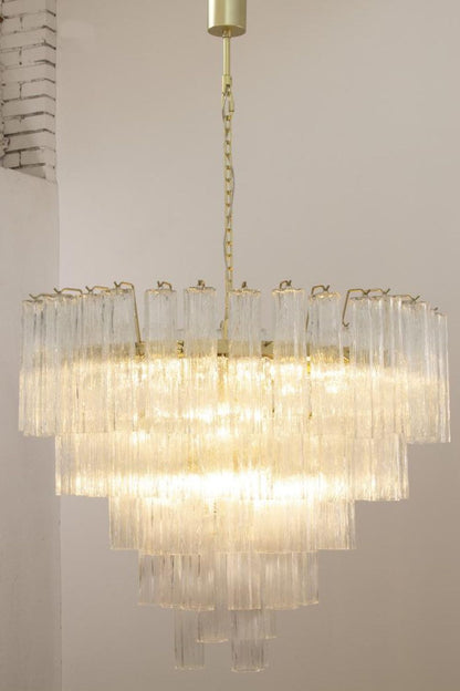 1990s Tronchi Art Glass Cascade Chandelier - view 2 | everlamps