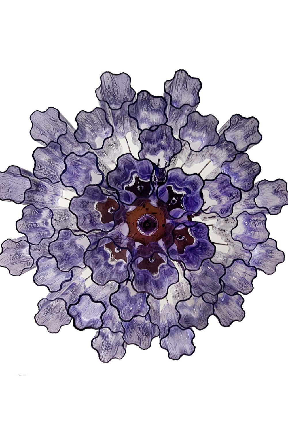 Amethyst Art Glass Pendant Chandelier - view 11 | everlamps