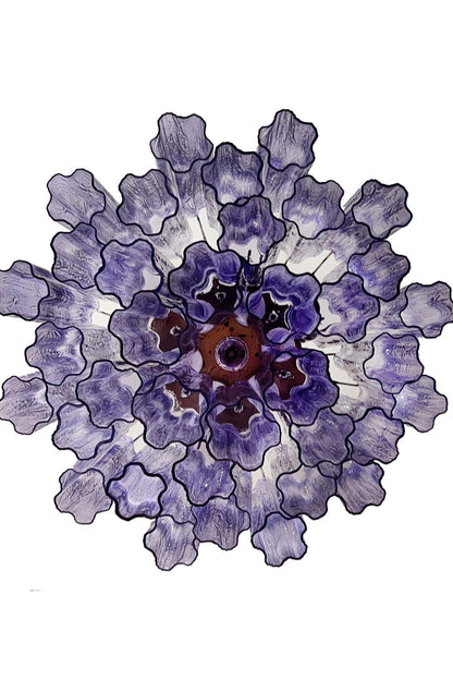 Amethyst Art Glass Pendant Chandelier - view 11 | everlamps