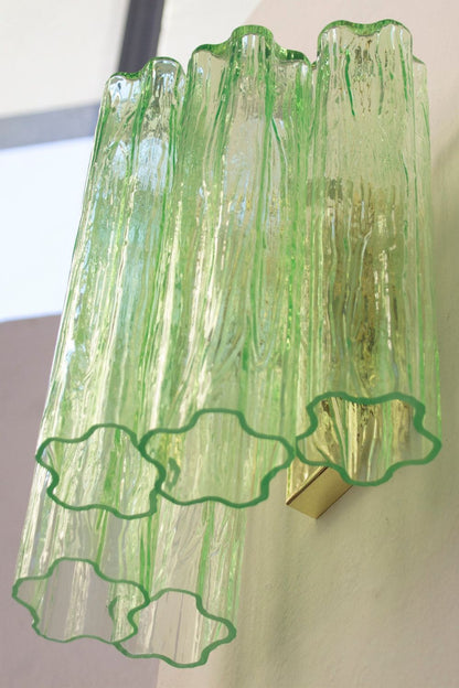 Bright Green Art Glass Wall Lamp - view 10 | everlamps