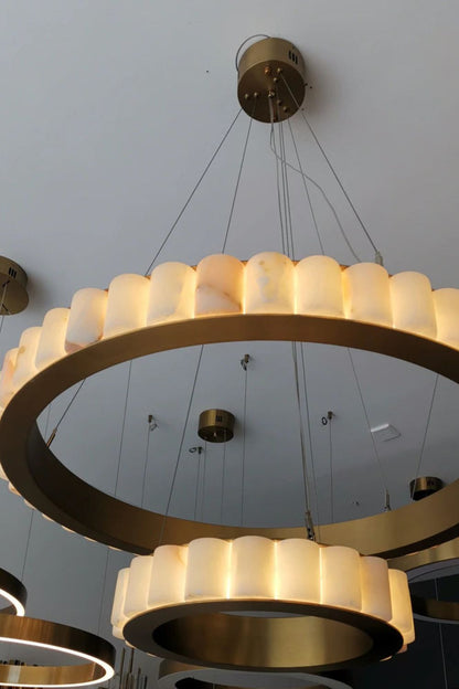 Avalon Halo Chandelier - everlamps