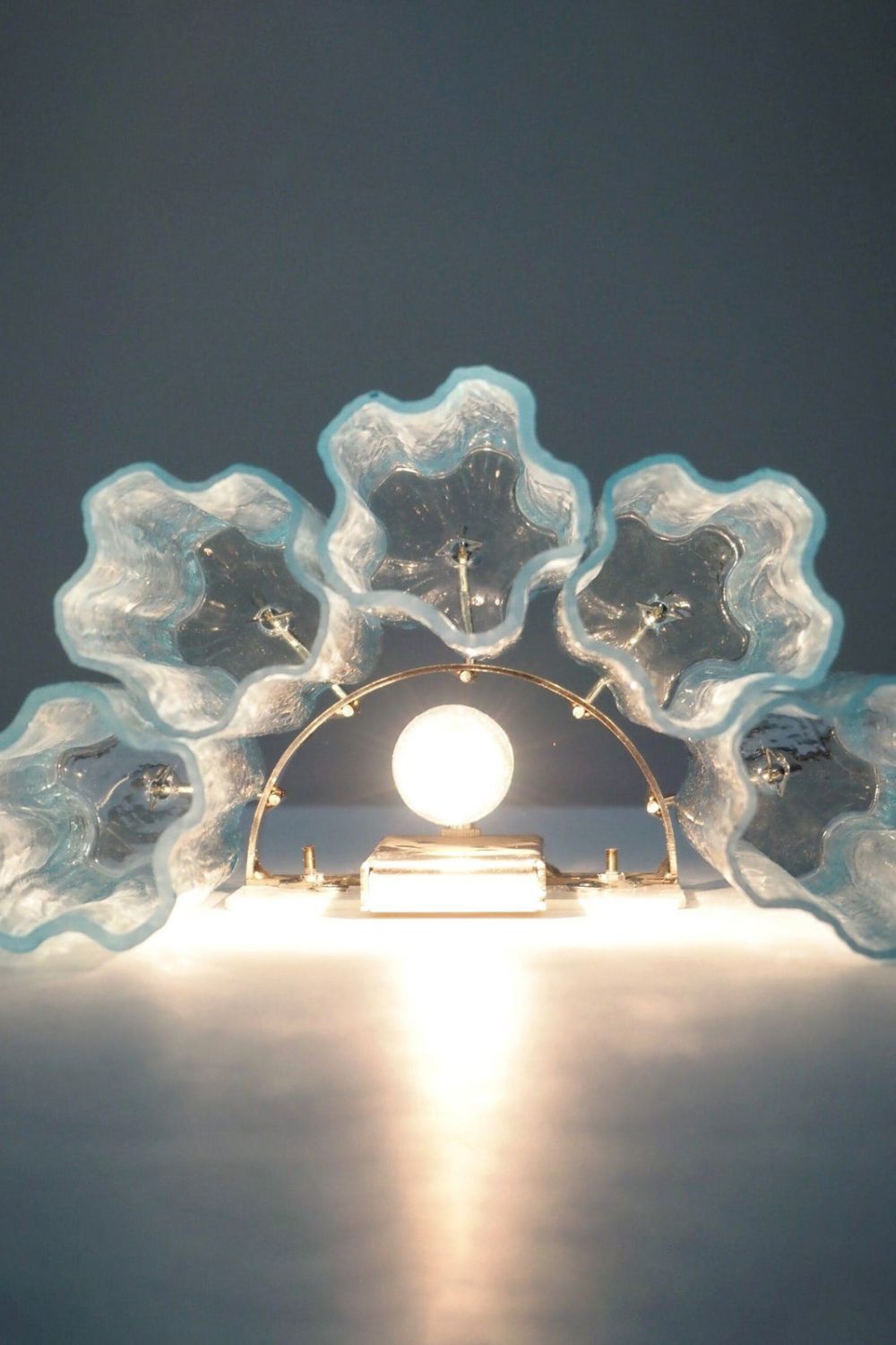 Blue Art Glass Tube Wall lamp - view 7 | everlamps