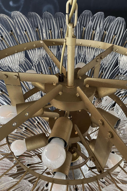 Italian Art Three-Tiered Palmette Chandelier - view 13 | everlamps