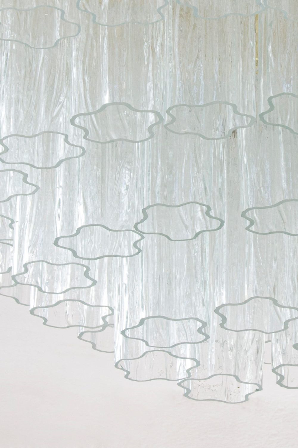 Clear Art Glass Tronchi Ceiling Light - view 8 | everlamps