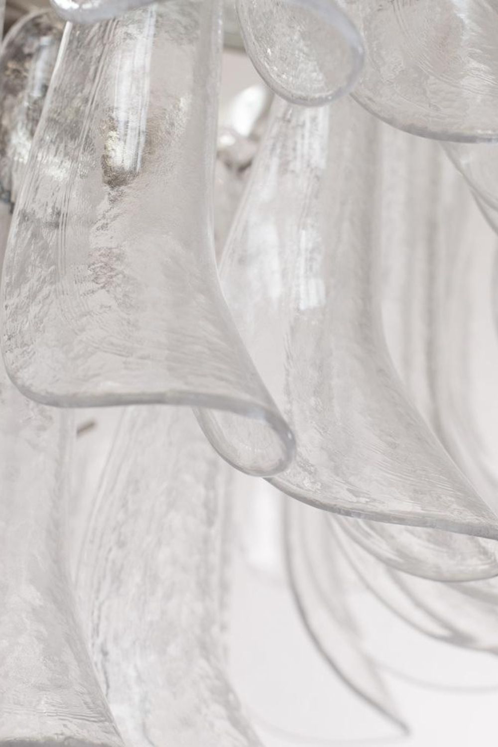 Art glass petal chandelier - view 8 | everlamps