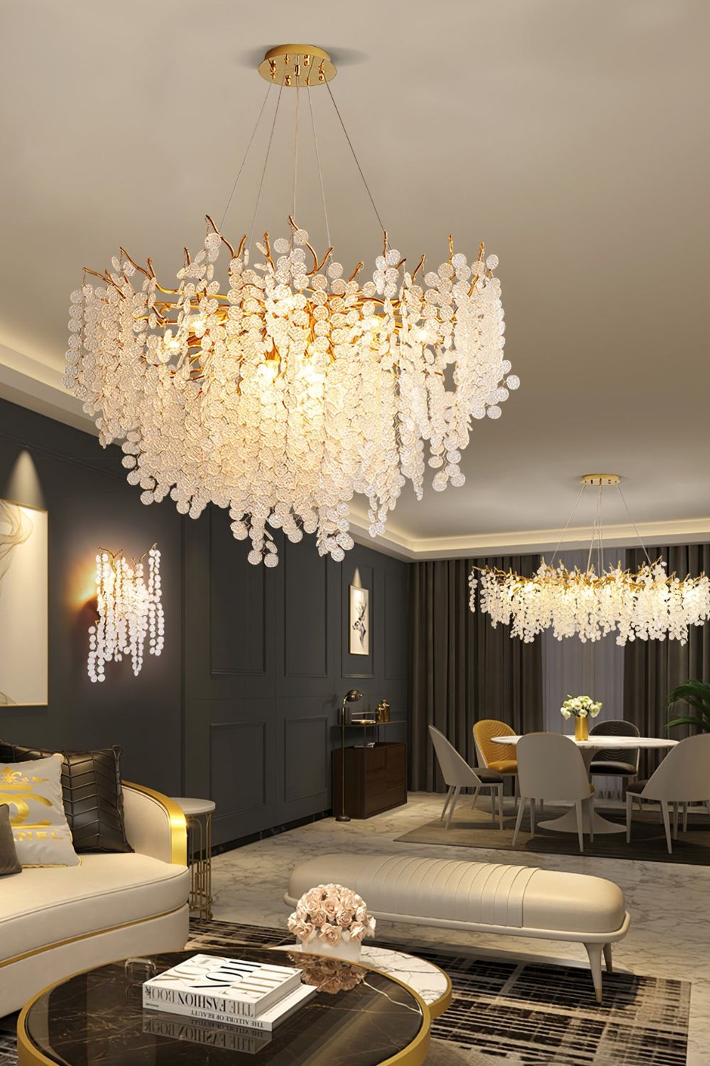 Shiro Noda Crystal Chandeliers - everlamps