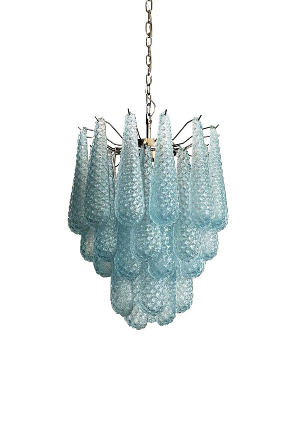 Vintage Italian Blue Art Teardrop Chandelier | everlamps