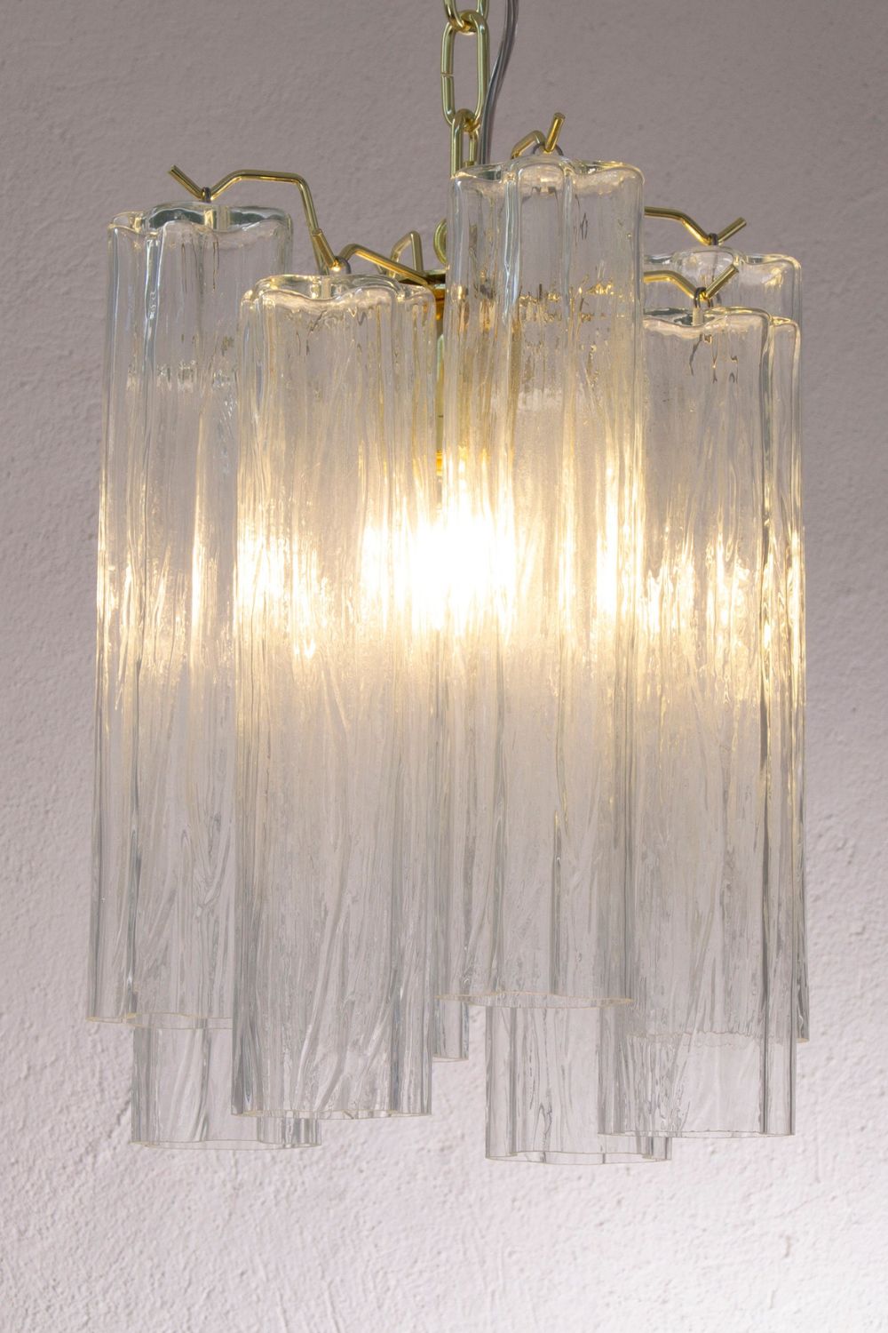 Vintage Art Glass Tronchi Pendant Light - view 5 | everlamps