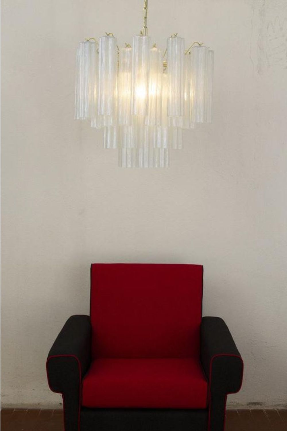 1990s Vintage Italian Opaline Glass Pendant Light - view 2 | everlamps