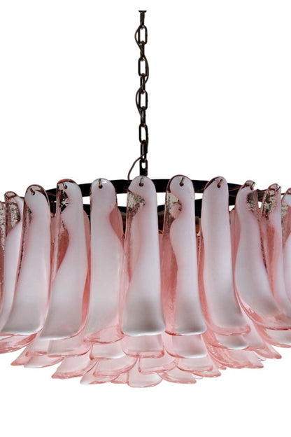 1990s Italian Art Pink Flower Chandelier - view 17 | everlamps