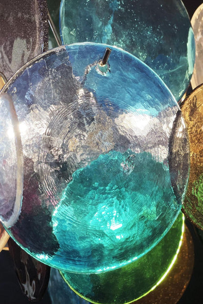 Art Glass Disc Pendant Light - view 14 | everlamps