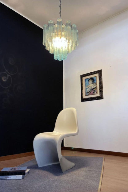 1990s Art blue glass tube chandelier - view 9 | everlamps