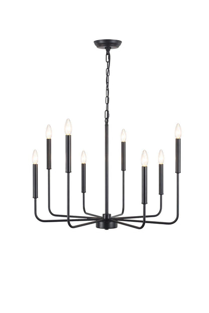 Black Iron Classic Candle Chandelier | everlamps