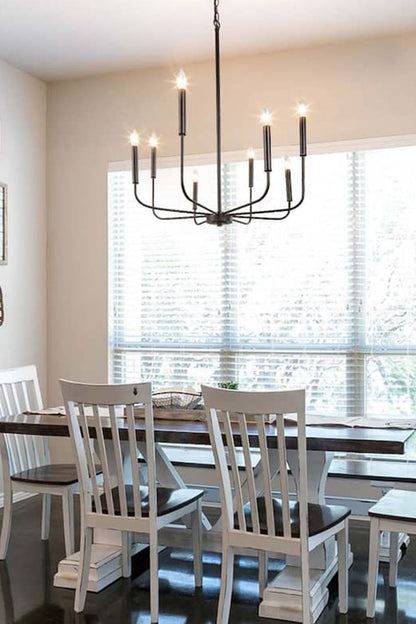 Black Iron Classic Candle Chandelier - view 8 | everlamps