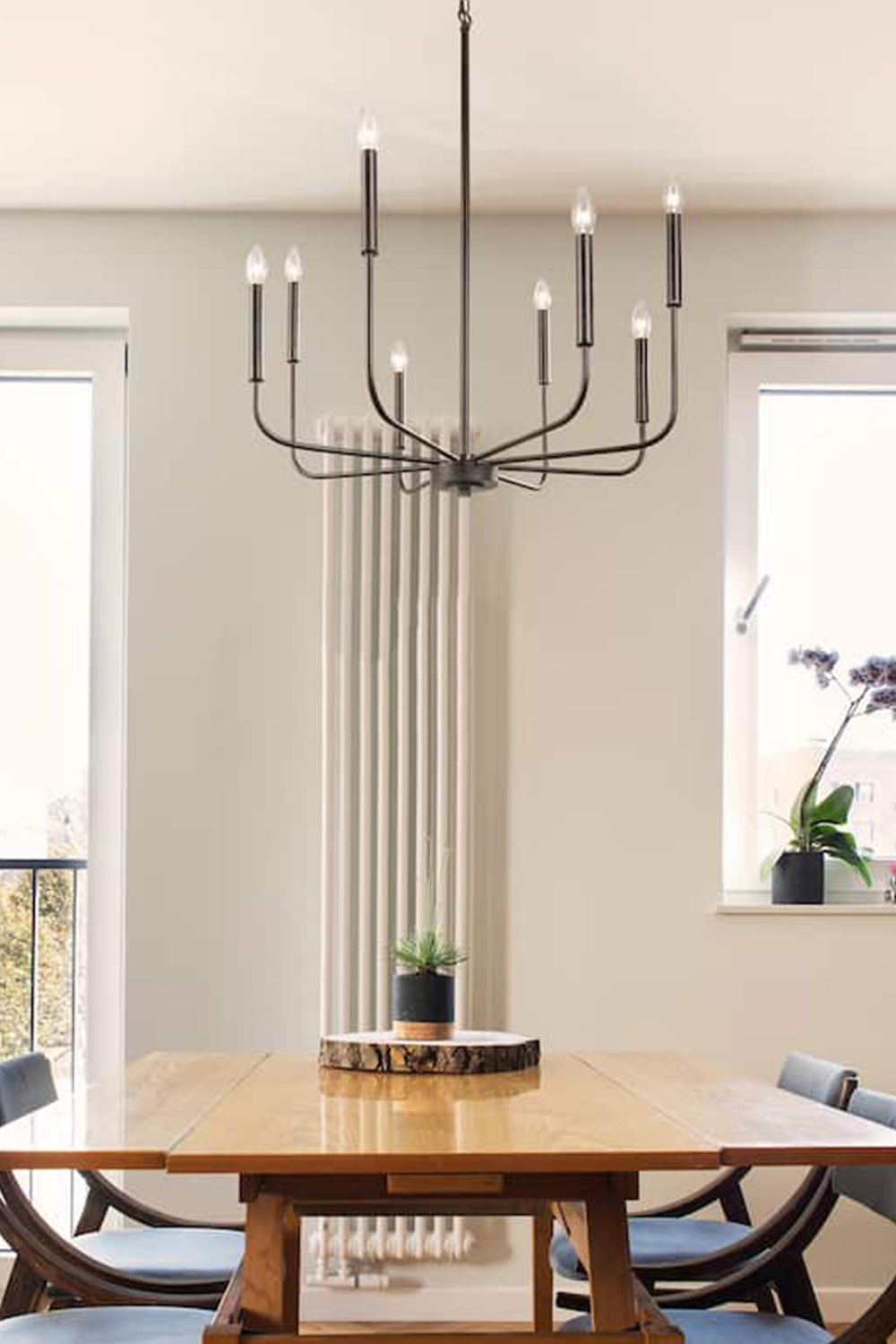Black Iron Classic Candle Chandelier - view 15 | everlamps