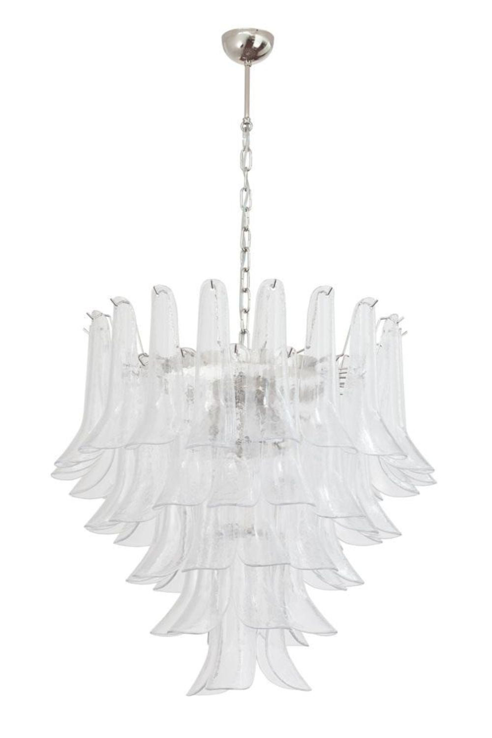 Art glass petal chandelier - view 6 | everlamps