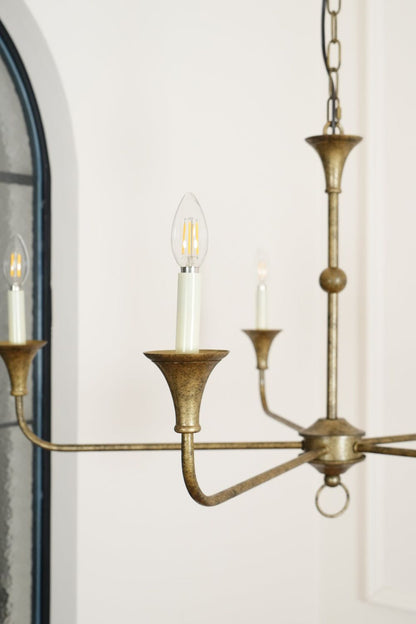 Rustic Vintage Cecil Chandelier - view 8 | everlamps
