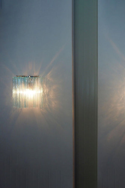 Blue Art Glass Tube Wall lamp - view 3 | everlamps