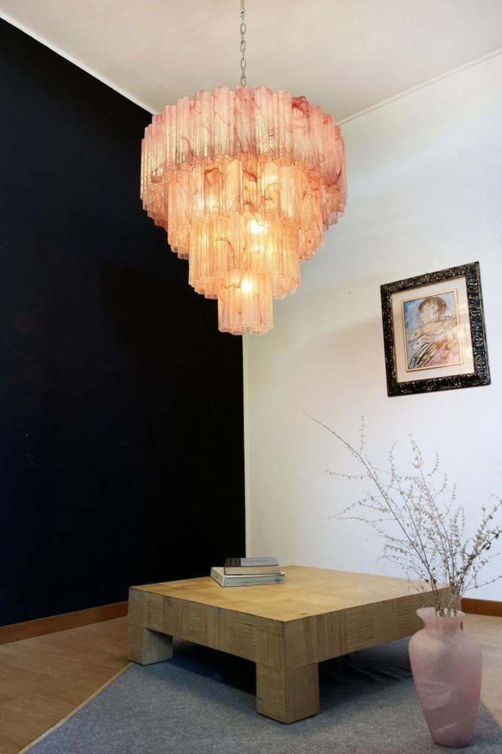 Art red cloud glass multi-layer chandelier - view 8 | everlamps