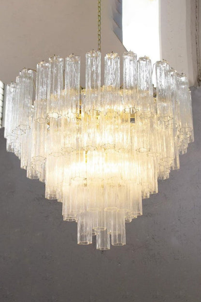 1990s Tronchi Art Glass Cascade Chandelier - view 5 | everlamps