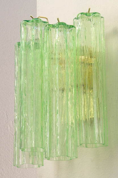 Bright Green Art Glass Wall Lamp - view 5 | everlamps