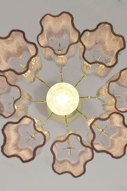 1990s Art Amethyst Glass Chandelier - view 11 | everlamps