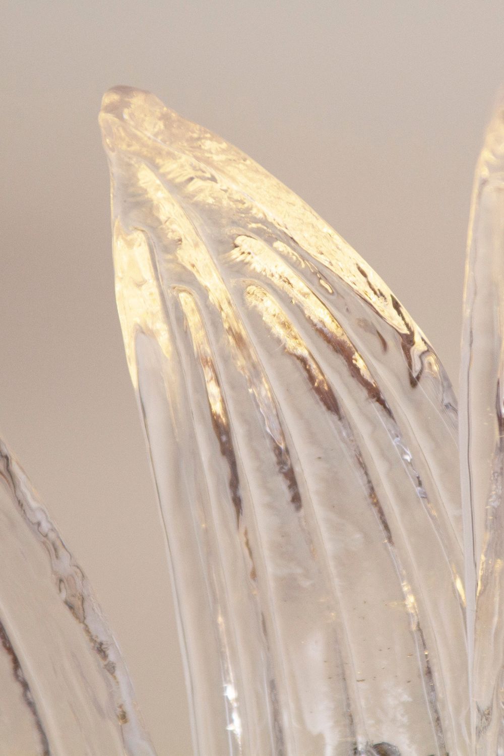 Italian Art Glass Palm Leaf Chandelier - view 12 | everlamps